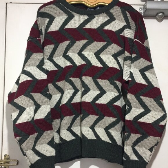 VINTAGE GANT THE RUGGER KNIT WOOL SWEATERS SIZE L - Picture 1 of 13